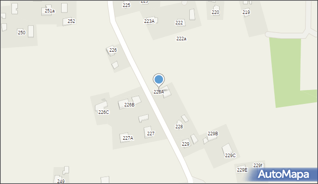 Klęczany, Klęczany, 228A, mapa Klęczany