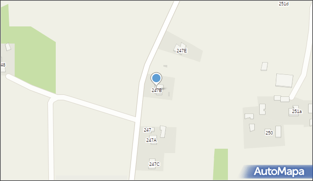 Klęczany, Klęczany, 247B, mapa Klęczany