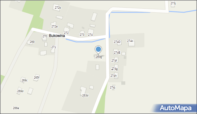 Klęczany, Klęczany, 263g, mapa Klęczany