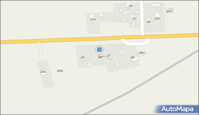 Klęczany, Klęczany, 288, mapa Klęczany