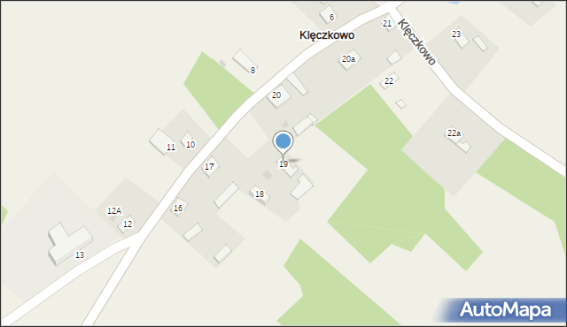 Klęczkowo, Klęczkowo, 19, mapa Klęczkowo