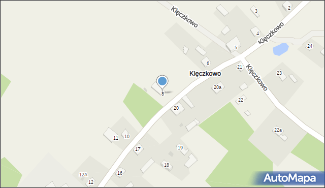 Klęczkowo, Klęczkowo, 8, mapa Klęczkowo