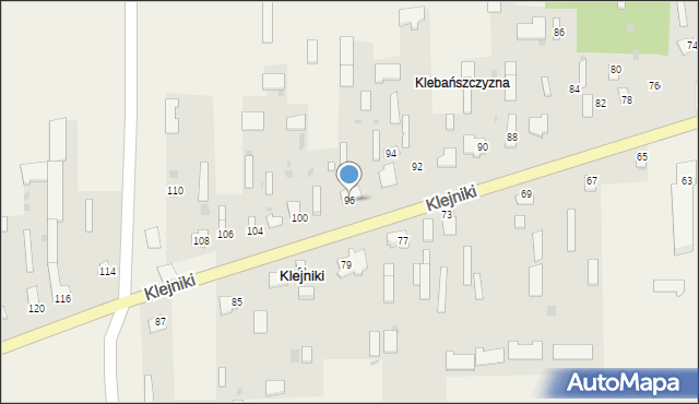 Klejniki, Klejniki, 96, mapa Klejniki