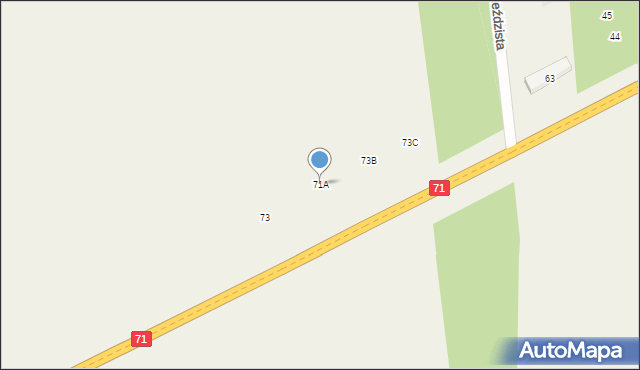 Klęk, Klęk, 71A, mapa Klęk