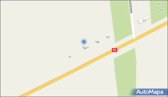 Klęk, Klęk, 73A, mapa Klęk