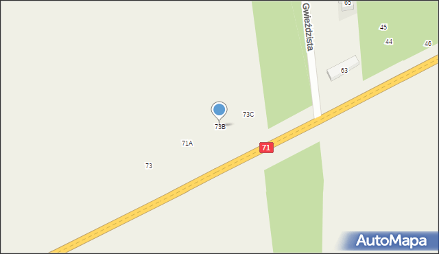 Klęk, Klęk, 73B, mapa Klęk