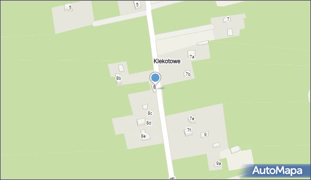 Klekotowe, Klekotowe, 8a, mapa Klekotowe