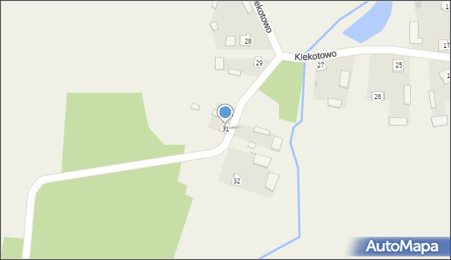 Klekotowo, Klekotowo, 31, mapa Klekotowo