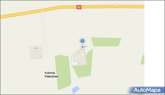 Klekotowo, Klekotowo, 38, mapa Klekotowo