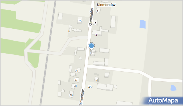 Klementów, Klementów, 3, mapa Klementów