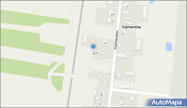 Klementów, Klementów, 6, mapa Klementów