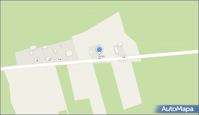 Klementynów, Klementynów, 12, mapa Klementynów