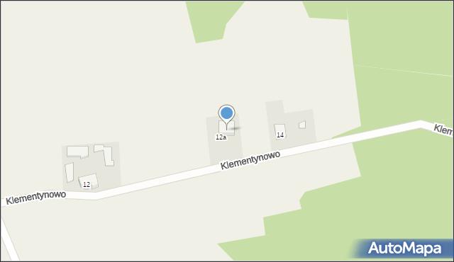 Klementynowo, Klementynowo, 13, mapa Klementynowo