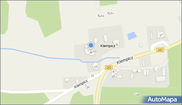 Klempicz, Klempicz, 14, mapa Klempicz