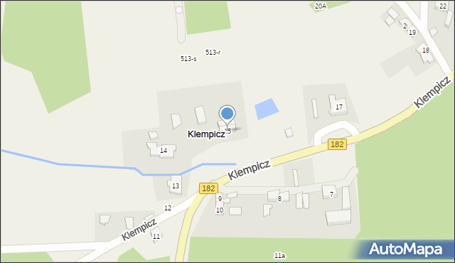 Klempicz, Klempicz, 15, mapa Klempicz
