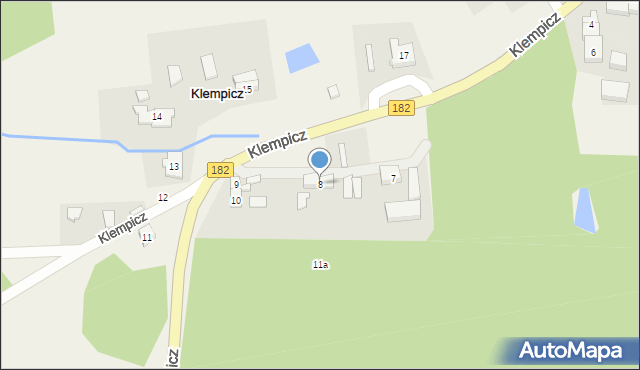 Klempicz, Klempicz, 8, mapa Klempicz