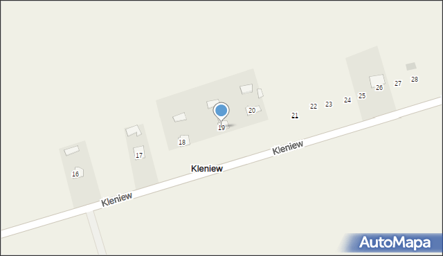 Kleniew, Kleniew, 19, mapa Kleniew