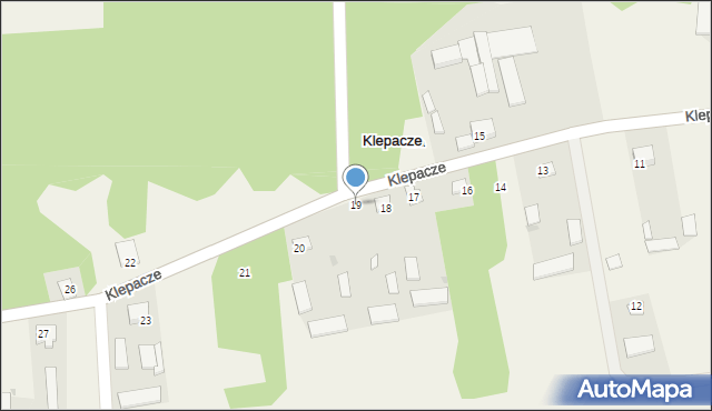 Klepacze, Klepacze, 19, mapa Klepacze