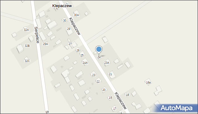 Klepaczew, Klepaczew, 24, mapa Klepaczew