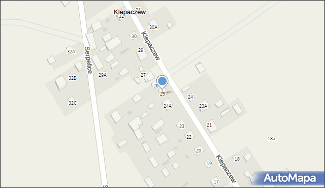 Klepaczew, Klepaczew, 25, mapa Klepaczew