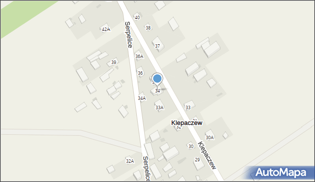 Klepaczew, Klepaczew, 34, mapa Klepaczew