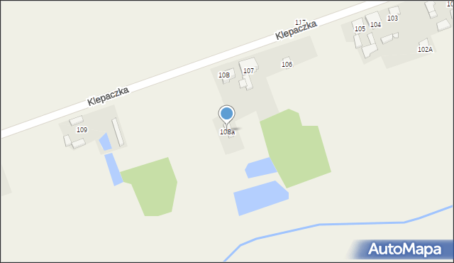 Klepaczka, Klepaczka, 108a, mapa Klepaczka