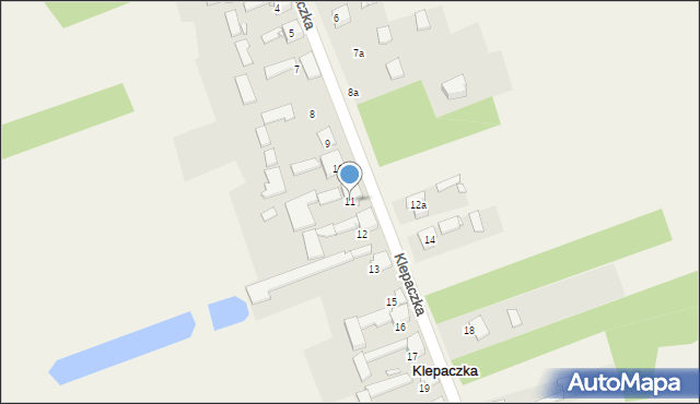 Klepaczka, Klepaczka, 11, mapa Klepaczka