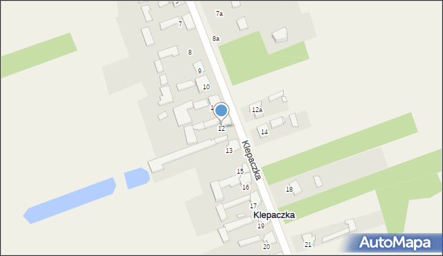 Klepaczka, Klepaczka, 12, mapa Klepaczka