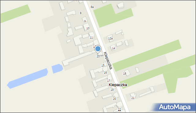 Klepaczka, Klepaczka, 13, mapa Klepaczka