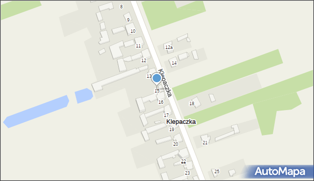 Klepaczka, Klepaczka, 15, mapa Klepaczka