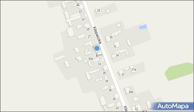 Klepaczka, Klepaczka, 30, mapa Klepaczka