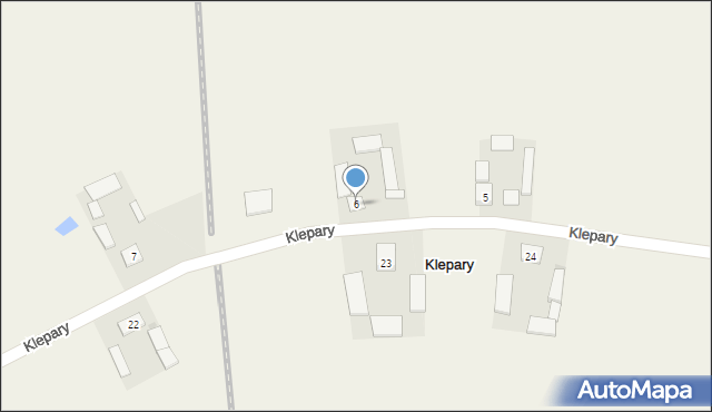 Klepary, Klepary, 6, mapa Klepary