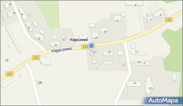 Klępczewo, Klępczewo, 17/1, mapa Klępczewo