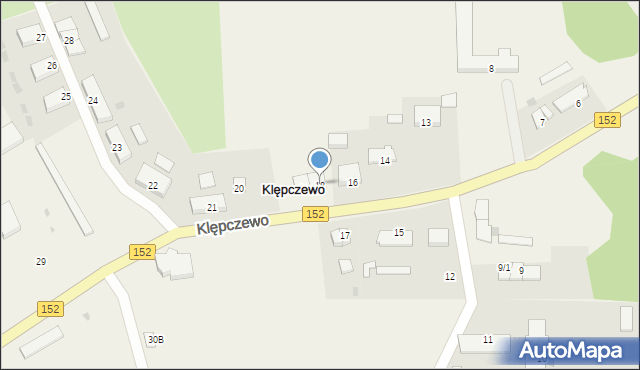 Klępczewo, Klępczewo, 18, mapa Klępczewo