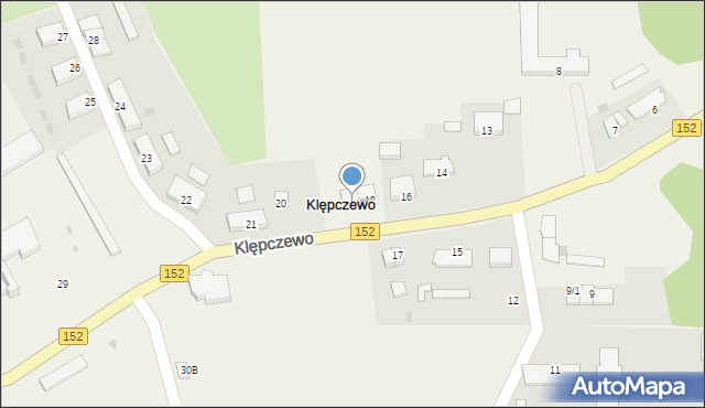 Klępczewo, Klępczewo, 19, mapa Klępczewo