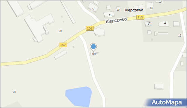 Klępczewo, Klępczewo, 30B, mapa Klępczewo