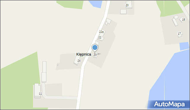 Klępnica, Klępnica, 23, mapa Klępnica