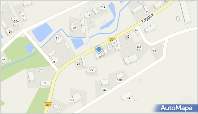 Klępsk, Klępsk, 30, mapa Klępsk