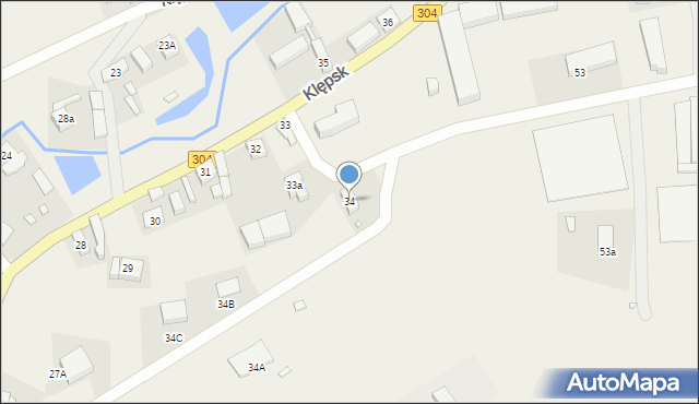 Klępsk, Klępsk, 34, mapa Klępsk