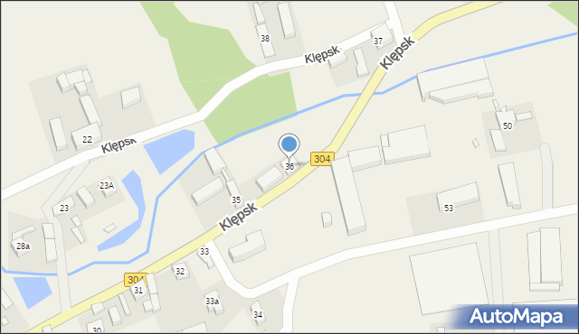 Klępsk, Klępsk, 36, mapa Klępsk