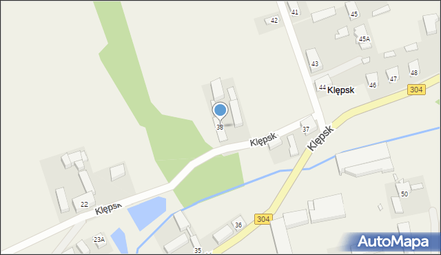 Klępsk, Klępsk, 38, mapa Klępsk