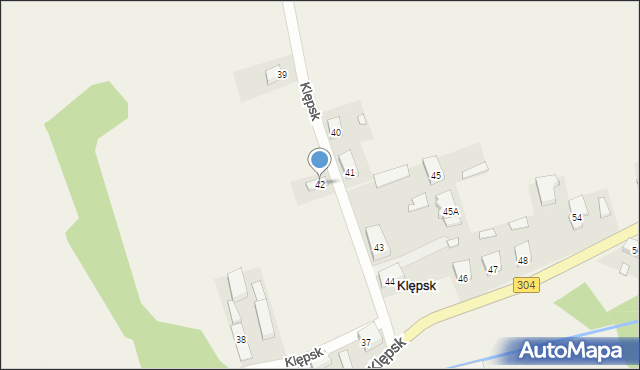 Klępsk, Klępsk, 42, mapa Klępsk