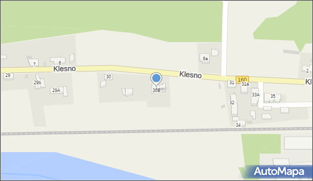 Klesno, Klesno, 30B, mapa Klesno