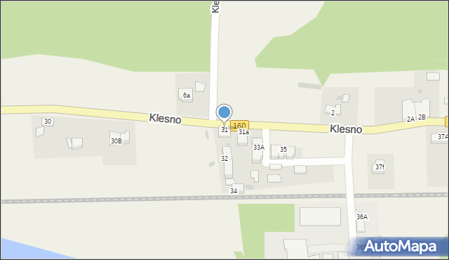 Klesno, Klesno, 31, mapa Klesno