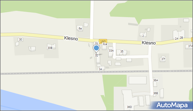 Klesno, Klesno, 32, mapa Klesno