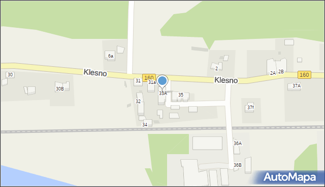 Klesno, Klesno, 33A, mapa Klesno