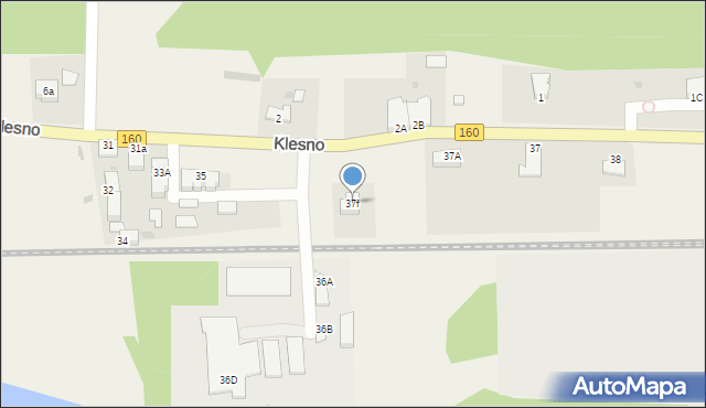 Klesno, Klesno, 37f, mapa Klesno