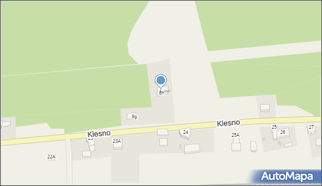 Klesno, Klesno, 8h, mapa Klesno