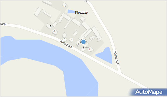 Kleszcze, Kleszcze, 2, mapa Kleszcze