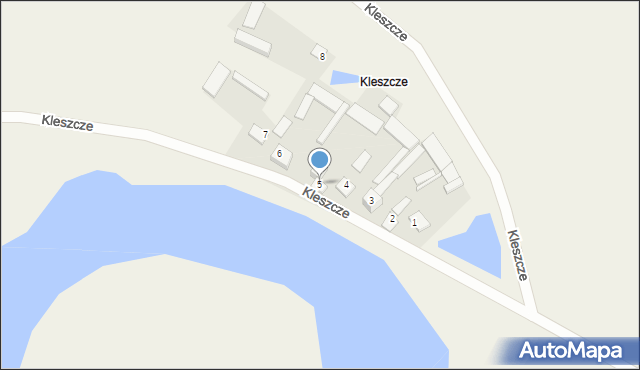 Kleszcze, Kleszcze, 5, mapa Kleszcze